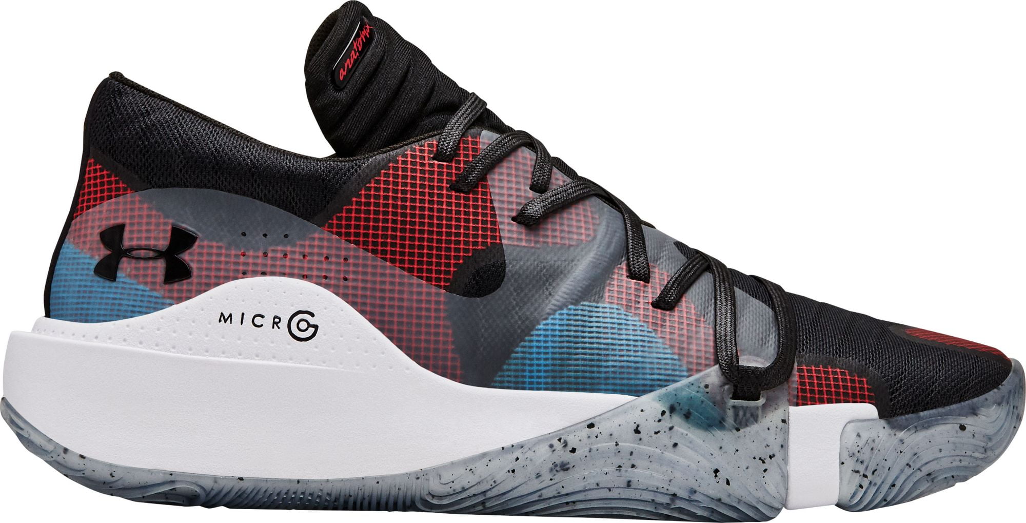 under armor red and black shoes