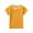 Yellow, variant on ZyeKqe Toddler Boys Girls Summer Tops Unisex Short Sleeve Crewneck T Shirts Solid Color Loose Fitted Comfy Tees