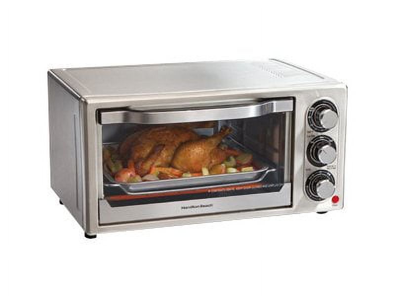 Hamilton Beach 6 Slice Toaster Oven, Stainless Steel, 31511 - image 3 of 5