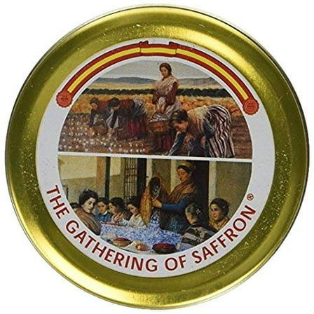 The Gathering of Saffron Brand Saffron, 1 gm X 12 tins Pure Spanish, Imported by Aiva Products
