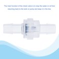 thumbnail image 4 of Uxcell 9.4mm Dia. Hose Connector EPDM Plastic Non Return One Way Check Valves 2 Pack, 4 of 5