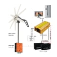 thumbnail image 4 of Wind Energy Turbine Generator 2000w 12v 24v 48v 8 Blades With Off Grid System Mppt And Hybrid Charge Controller For Home Use ,Easy Installation, 4 of 7