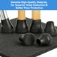 thumbnail image 3 of Protectores de patas de silla ProtStorLife de silicona, 24 piezas, ajuste de 2 cm, 3 of 7