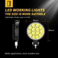 thumbnail image 2 of Yeacher 1Pcs 42W 3.3inch LED Work Light Square Spot Lights 6500K LED Driving Light for, 2 of 8