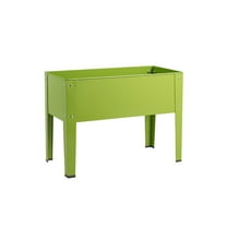 Resenkos Raised Planter Boxes, Large Space Elevated Flower Beds, 24.5 x 12.5 Inch Outdoor Elevated Garden Plant Stand Flower Bed Box