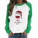 thumbnail image 1 of Tops Para Mujer Camisas de Manga Larga Otoño Primavera Patchwork Navidad Impreso Cuello Redondo Camiseta Casual Odeerbi  ODB151580, 1 of 6