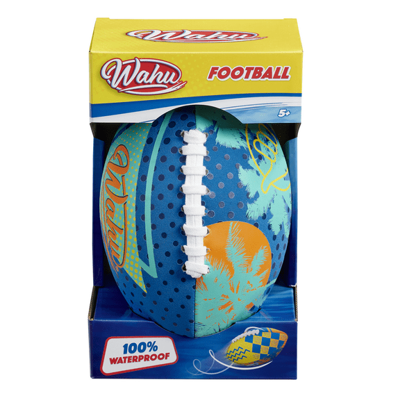 Wahu Football Blue - 100% Waterproof With Real Laces For Play In And Out Of Water