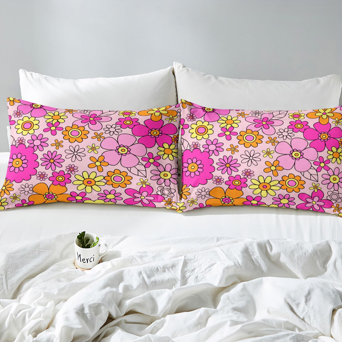 Stupell Vintage Dried Pink Flowers Flattened Florals, 3pc Multi Piece Wood  Wall Art Set,12 x 12 - Yellow - Bed Bath & Beyond - 32549545