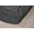 thumbnail image 2 of Braided Round Cotton Area Rug for Living Room Reversible -5', Black & White, 2 of 8
