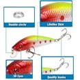 thumbnail image 3 of 4PC Minnow Fishing Lure 7cm / 7.9g Peacock Killer Surface Lure, 3 of 7