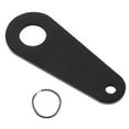 thumbnail image 1 of Miangastore Motor Hanging Bracket Motorcycle Bell Hanger Black Stainless Steel 1Set 2.5X0.8X0.1In, 1 of 8