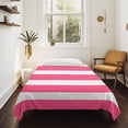 thumbnail image 4 of Pink Striped Small Tapestry for Bedroom Wall Hanging Tapestry, Modern Simple Monochrome Geometric White Ceiling Backdrop Tapestries Poster Blanket Wall Decor for Teens Room Living Room Dorm 23" x 28", 4 of 8