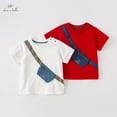 thumbnail image 1 of Dave Bella - Camisetas de manga corta de verano para niños, ropa de algodón para bebés, ropa para niños DB2235592, 1 of 4