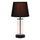 thumbnail image 2 of Lamp Simple Designs LT2081-BOB con base de cristal, pantalla negra, 43 cm, 2 of 9