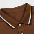 thumbnail image 4 of CaiJunJia George Polo Shirt,Men's Short Sleeve Solid Stretch Cotton Pique Polo Shirt, 4 of 5