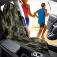 thumbnail image 4 of FUIALDOLG Car Seat Towel Cover, Compatible with Front Seat Van, Terry Cloth Car Seat Cover for Vans Cars Waterproof, Dark Camouflage Pattern, 4 of 7