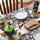 thumbnail image 3 of Juego de 4 manteles individuales con diseño de telaraña, manteles individuales de Halloween para decoración de comedor, 3 of 5