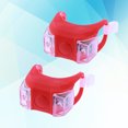 thumbnail image 2 of EeaseCA 2 PCS LED Front Light Silicone Bike Rear Light Tail Lamp Waterproof Cycling Flash Safety Light MTB Accessories (Red), 2 of 7