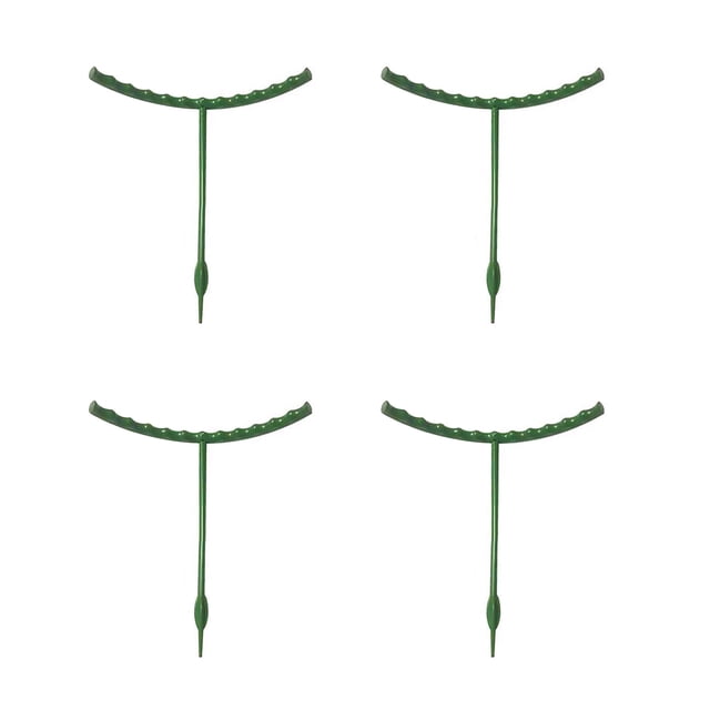 Visland Plastic Half Round Plant Support Stakes Stackable Easy Assembly for Tomato Climbing Plants