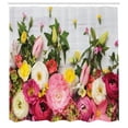 thumbnail image 3 of Ambesonne Wooden Shower Curtain, Rustic Home Rose Flowers, 69"Wx75"L, Multicolor, 3 of 5