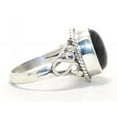 thumbnail image 2 of Heaven Crafts 925 Sterling Silver Chunky Black Onyx Cocktail Ring Bohemian Jewelry Ring For Women Gift Item, 2 of 4