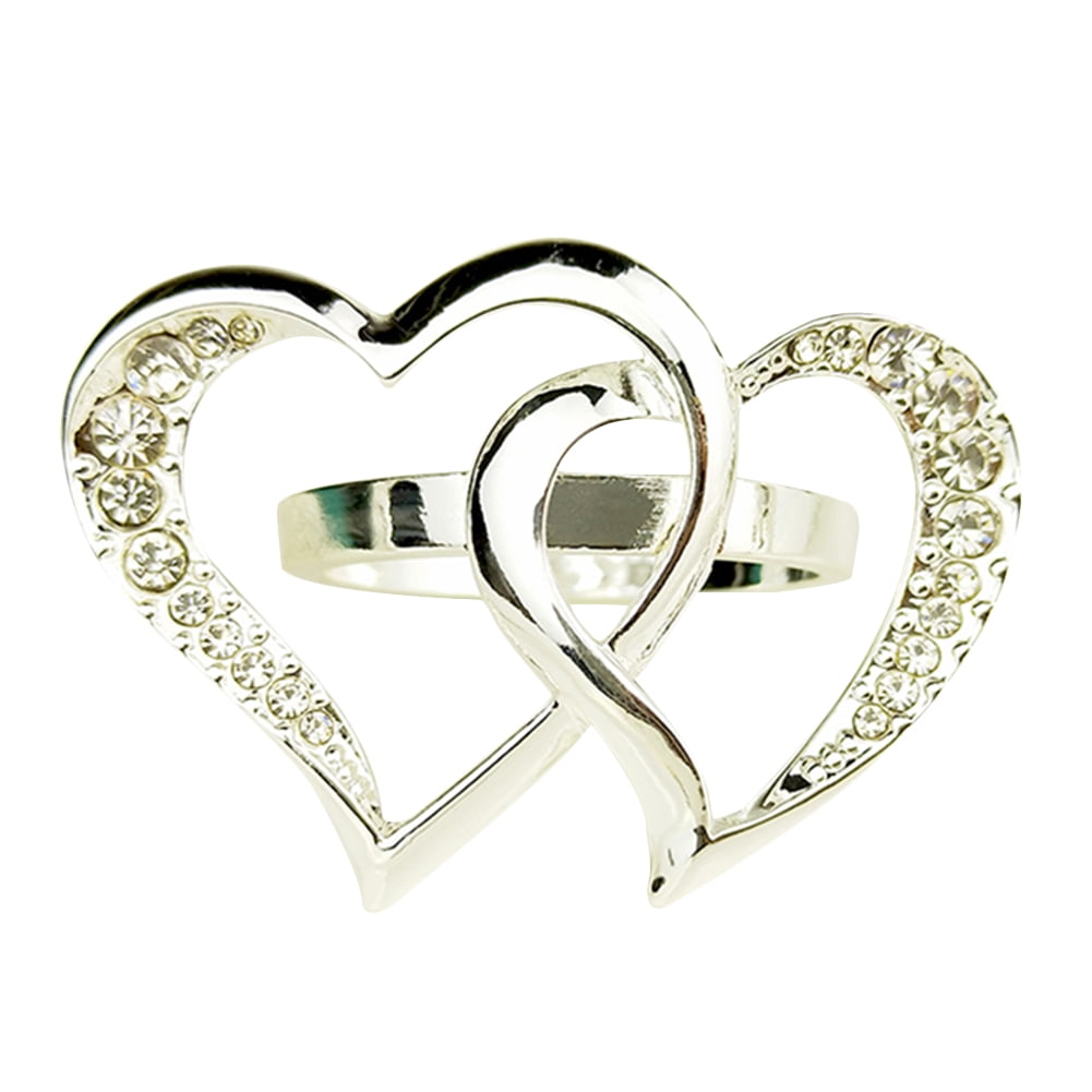 heart shaped napkin rings