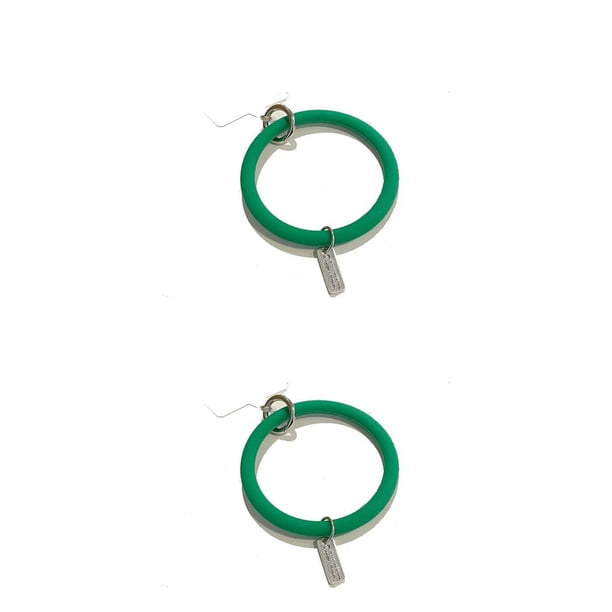 sweethay Cadena de silicona para teléfono inteligente, portátil, para hombres y mujeres, resistente al agua, anillo antipérdida universal, cordón para Verde 2piezas