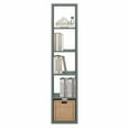 thumbnail image 4 of Furinno CUBICLE Book Shelf, 5-Cube Vertical Thick Frame Bookshelf, Horizontally & Vertically Reversible Bookcase with Open Back, 14.6 x 15.9 x 72, for Living Room, Bedroom, Home Office, Sage Green, 4 of 5
