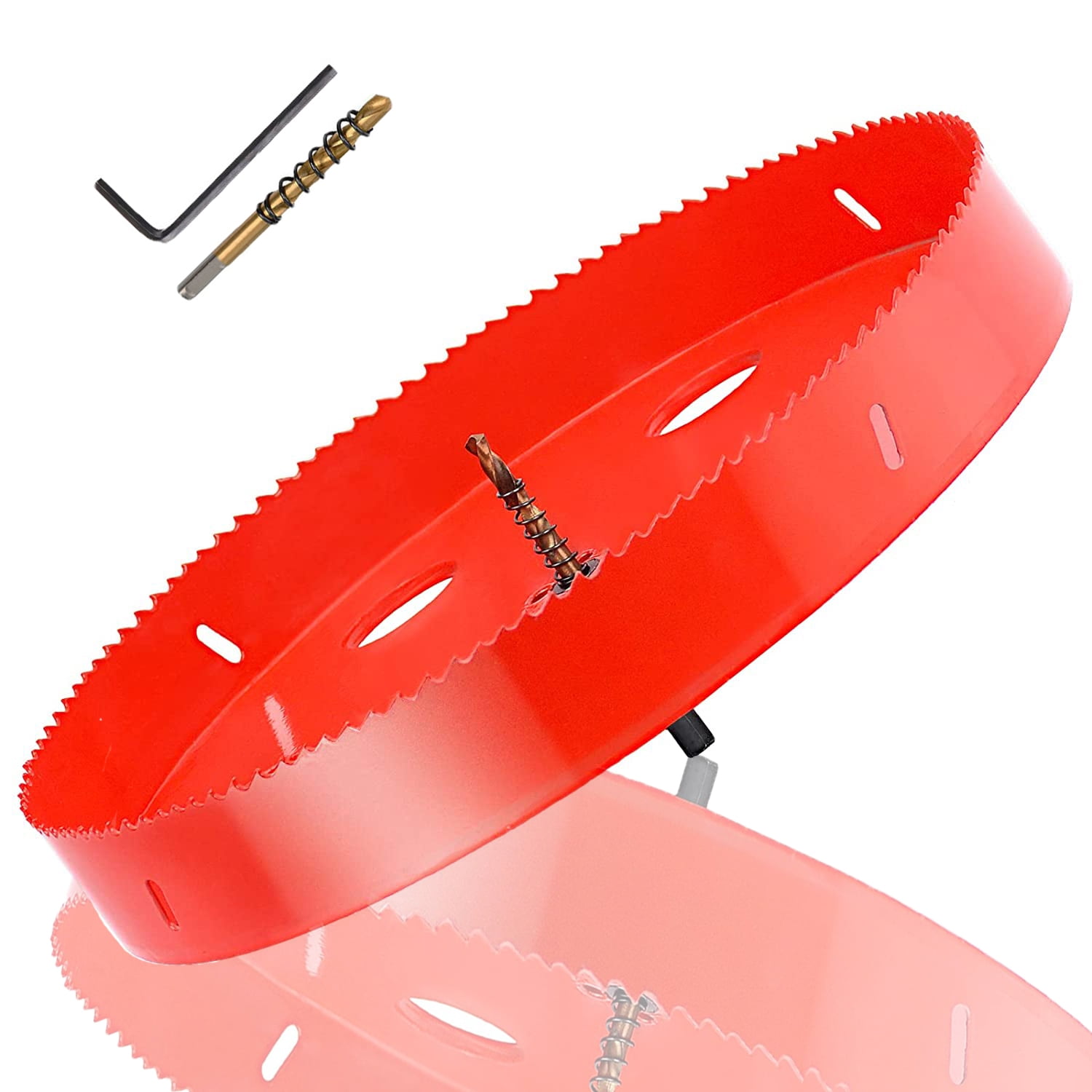 11.8 Inch Bi Metal Hole Saw HSS Hole Cutter Heavy Duty for Drilling Wood Plastic Plywood Ceiling Thin Metal 300mm