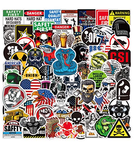 Details about / Funny Hard Hat Stickers Construction Electrician Helmet Tool Box Decals 100 Pcs.