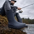 thumbnail image 6 of Rain Boots for Men, Non-Slip Waterproof Rubber Boots Outdoor Garden Mid Calf Muck Work Shoes Rainboots for Fishing Climbing, Size 8, 6 of 12