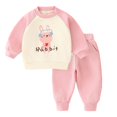 thumbnail image 4 of HIPYLO Loose Pants Flared Pants Baby Pants 6-9 Months Wide Pants Boy Clothes 24 Months Cute Clothes for Teens Toddler Boys Clothes, Pink 3-4 Years, 4 of 5