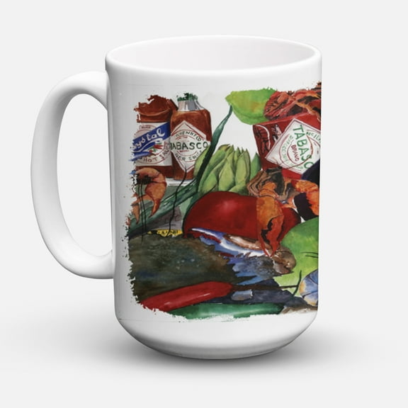 Carolines Treasures 8131CM15 Louisiana Spices Coffee Mug 15 oz 15 ounce multicolor
