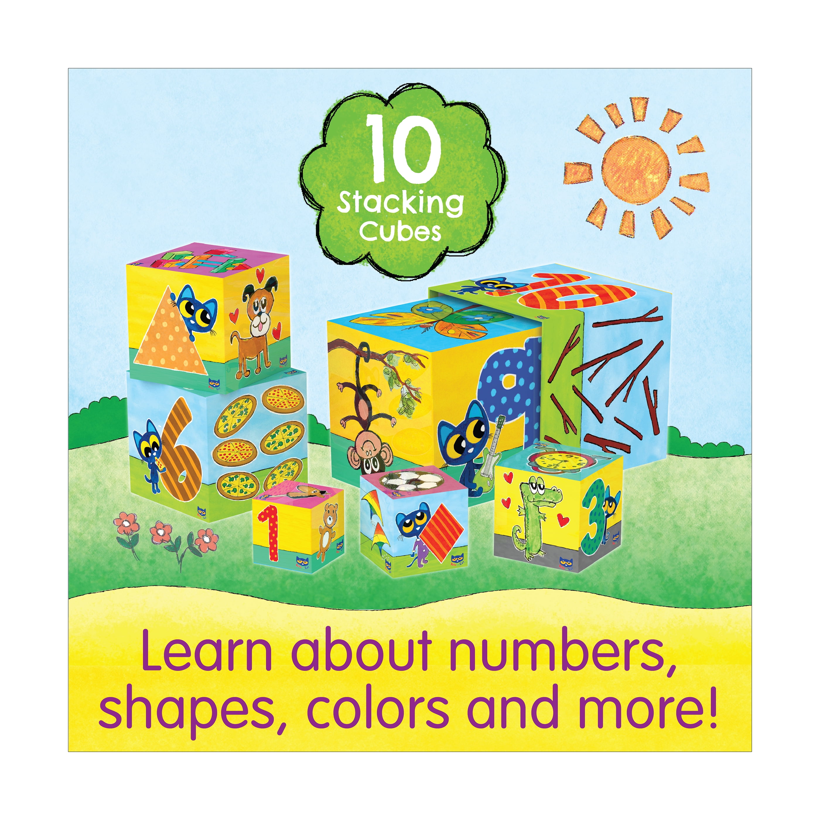The Learning Journey Pete the Cat's Stacking Blocks featuring Pete the Kitty