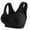 Black, variant on Posture Support Bras for Women Seamless Push Up Shaping Racerback Breathable High Support Sports Wear
