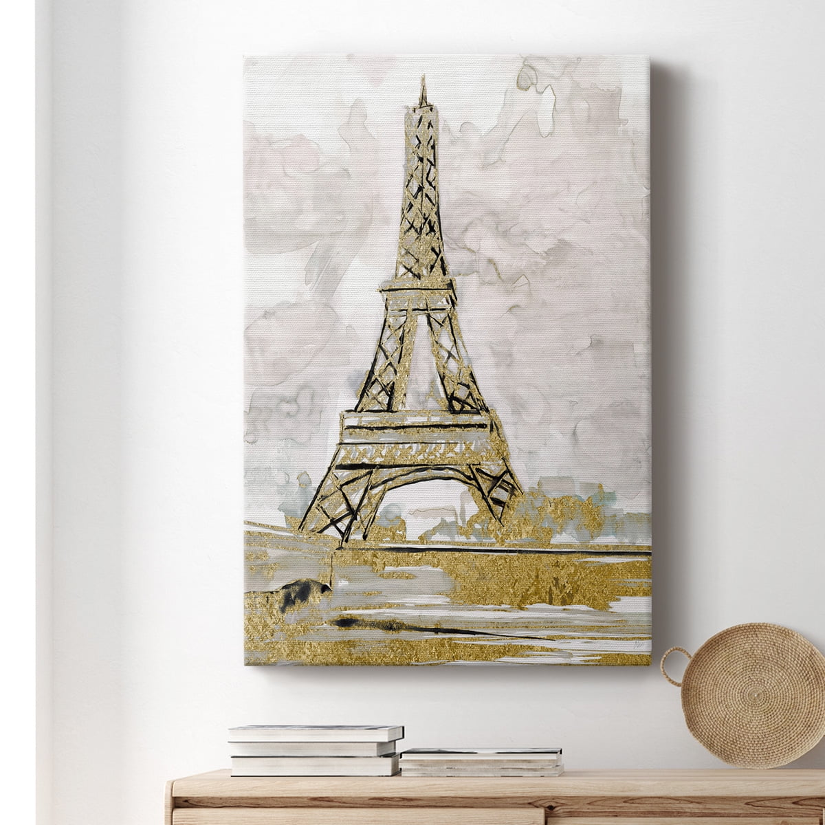 Eiffel Tower Glitz Premium Gallery Wrapped Canvas - Ready to Hang
