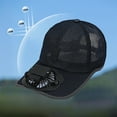 thumbnail image 4 of HengDidi USB Rechargeable Cooling Fan Sun Hat with Detachable 360° Fan, Three Wind Speeds, Washable Breathable Mesh Polyester Cap for Outdoor Sports, Traveling Comfort, 4 of 6