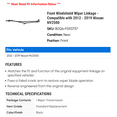 thumbnail image 2 of Front Windshield Wiper Linkage - Compatible with 2012 - 2019 Nissan NV2500 2013 2014 2015 2016 2017 2018, 2 of 2