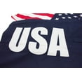 thumbnail image 2 of Calhoun Men's Americana USA Flag Fourth of July Swim Board Shorts (USA, Large), 2 of 3