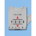 thumbnail image 3 of Follow Your Dreams Quote . Sweatshirt Men -Image by Shutterstock, Male XX-Large, 3 of 4