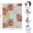 thumbnail image 4 of Pioneer Flower Floral Print Pattern Blanket,Comfortable Soft Flannel Throw Blanket,All Season,Warm Lightweight Blankets for Sofa Bed Couch Living Room Chair,30"x40", 4 of 4