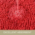 thumbnail image 3 of Softlife Luxury Soft Bathroom Non-Slip Rug Shaggy Bath Mat,24"x60",Red, 3 of 6