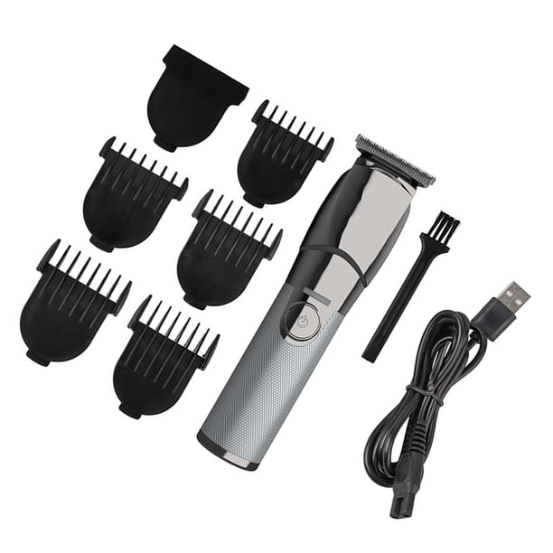 OUNONA 1Jgo Cortapelos Eléctrico Plata Ideal Para Estilizar Y Con Bajo Ruido