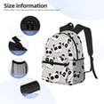 thumbnail image 5 of Picia Cute Panda Large Capacity Backpack Classic Style Backpack Casual Backpack Water-Resistant School Work Travel Outdoor Backpack, 5 of 8