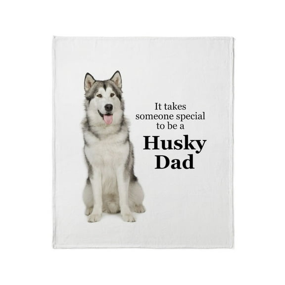 CafePress - Husky Dad Throw Blanket - Soft Fleece Throw Blanket, 50"x60" for All Ages
