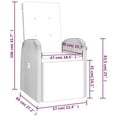 thumbnail image 4 of vidaXL Reclining Garden Chair with Cushion Poly Rattan Grey, 4 of 4