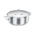 thumbnail image 2 of YBM Home Korkmaz Classic 18/10 Stainless Steel Dutch Oven Covered Stockpot Cookware Induction Compatible Oven Safe 6 Quart, 2 of 2