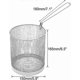 thumbnail image 3 of Round Stainless Steel Deep Fry Basket - French Chip Frying Serving Food, 3 of 5