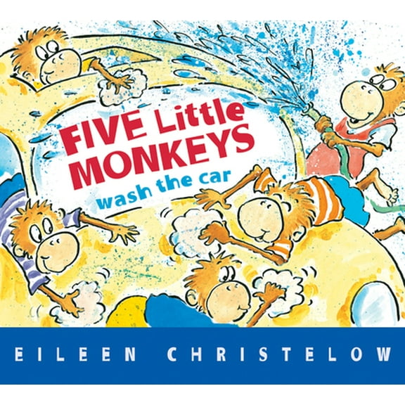 Pre-Owned Five Little Monkeys Wash the Car (Board book) 0544302362 9780544302365