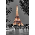 thumbnail image 2 of Blaustein, Alan 17x24 White Modern Wood Framed Museum Art Print Titled - Nuit sur la Seine, 2 of 4